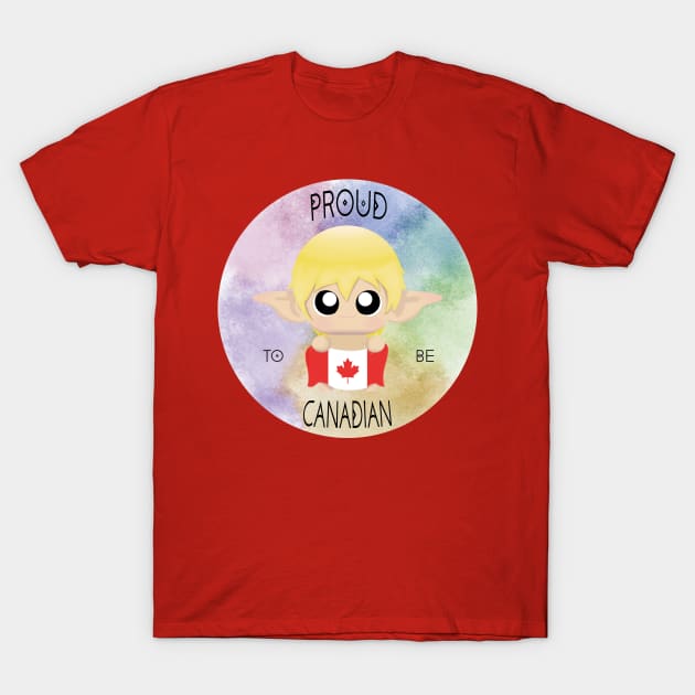 Proud to be Canadian (Sleepy Forest Creatures) T-Shirt by Irô Studio